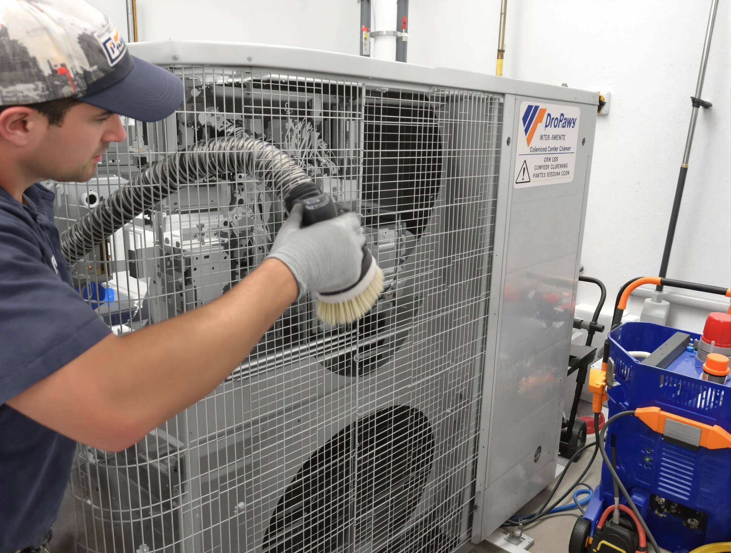 Nashville Air Duct Cleaning specialist performing precision AC coil cleaning for improved system performance in Nashville