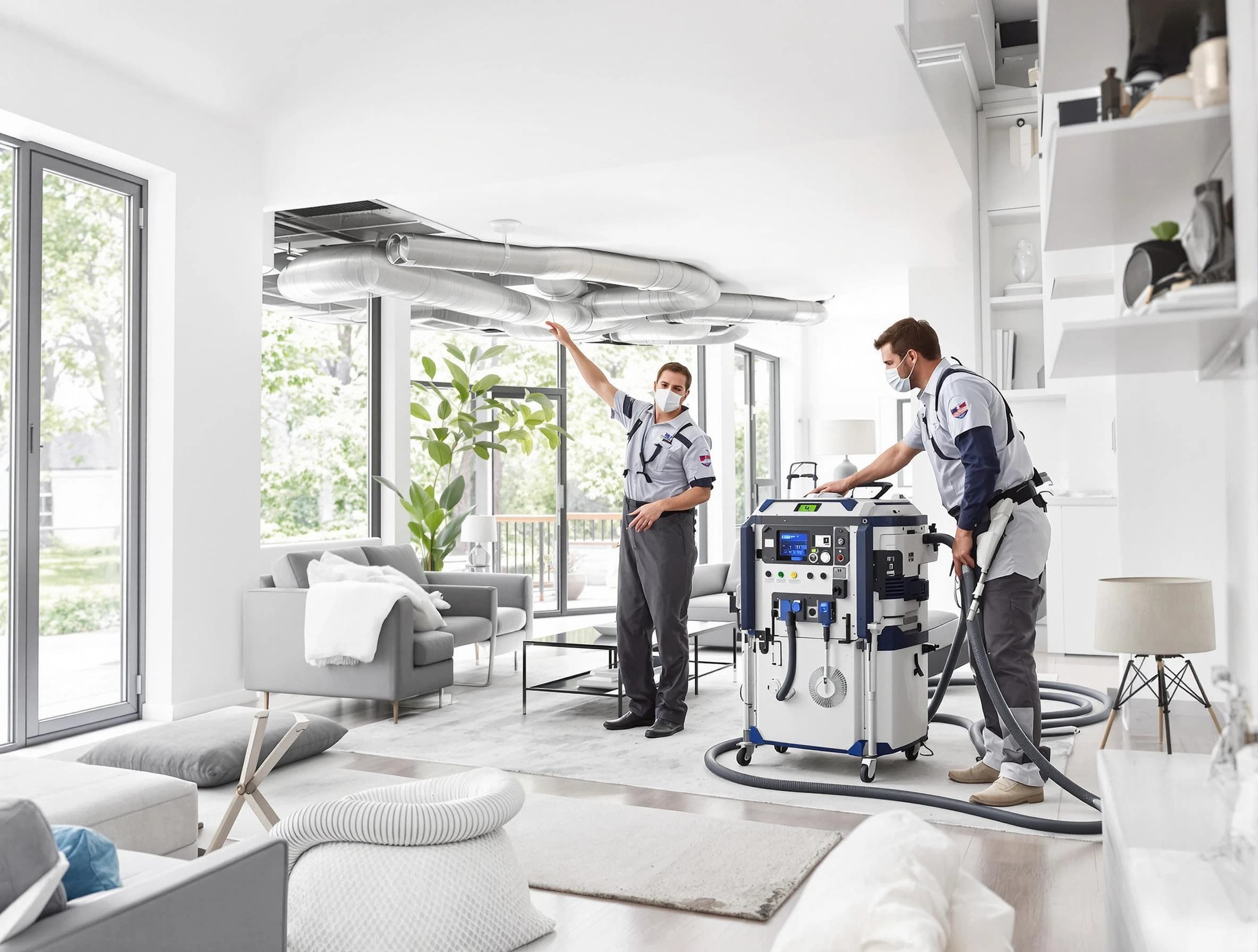 Nashville Air Duct Cleaning professional conducting pure air duct cleaning with state-of-the-art equipment in Nashville