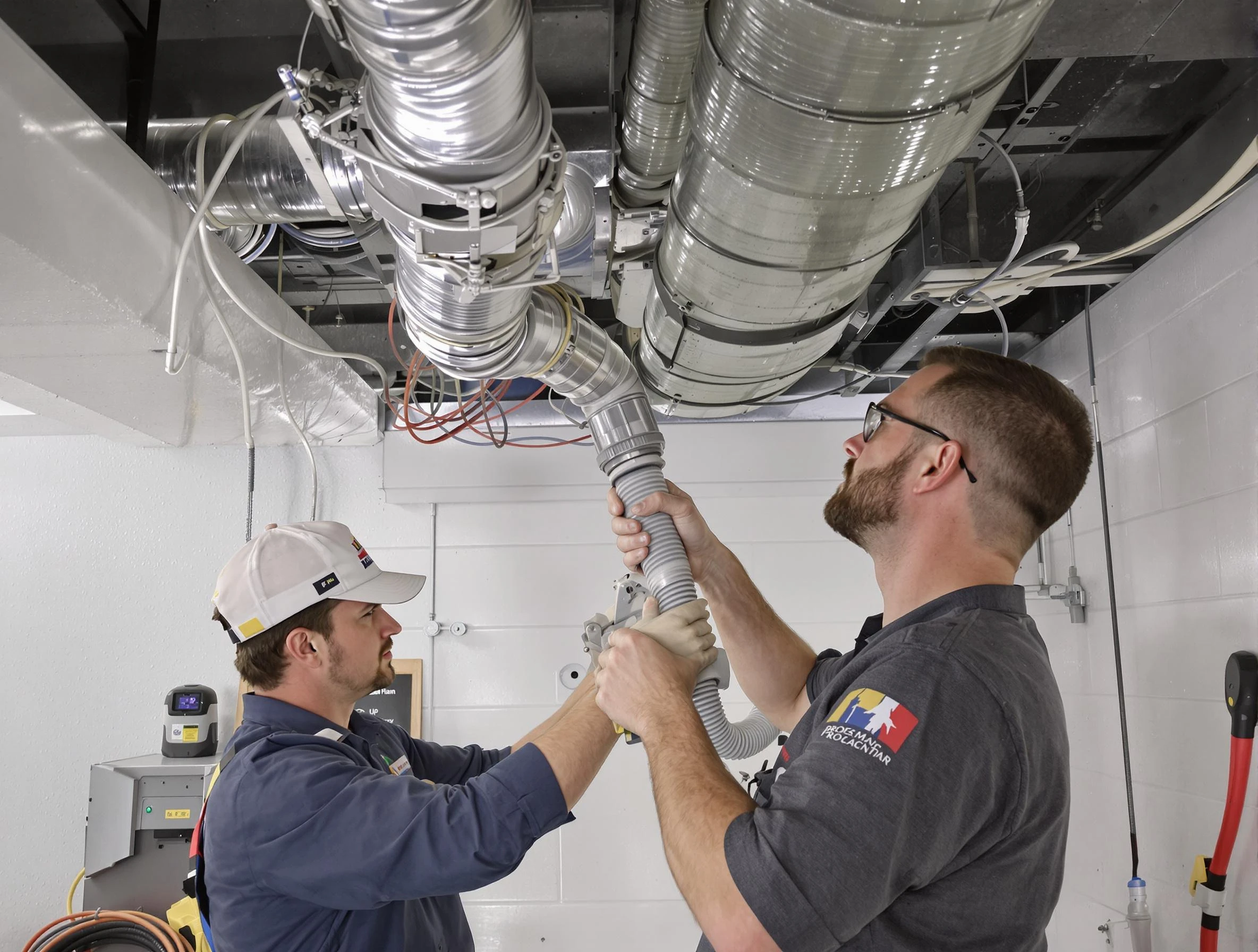 Nashville Air Duct Cleaning technician performing thorough AC duct cleaning in Nashville