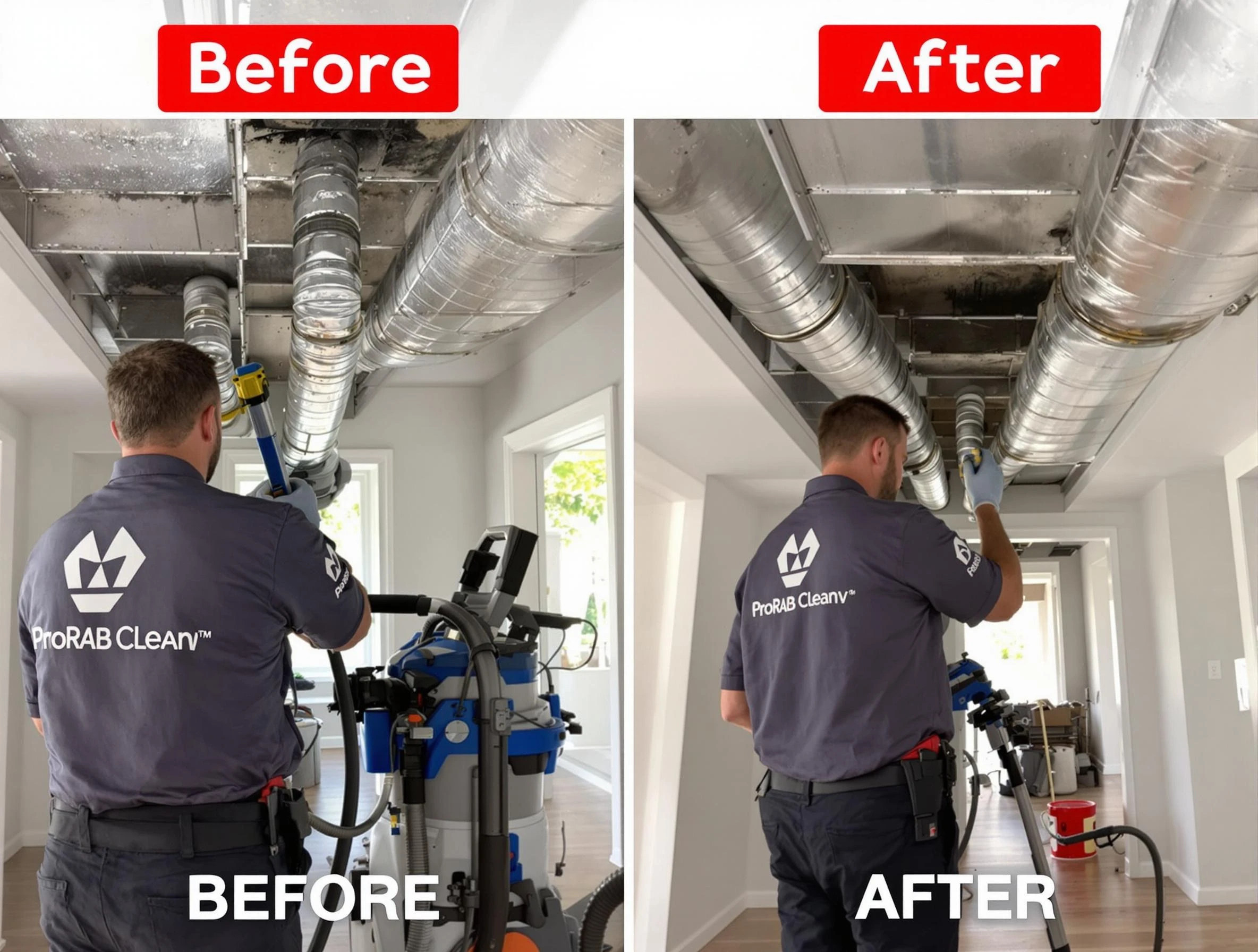 Nashville Air Duct Cleaning expert performing thorough residential duct cleaning in a Nashville home